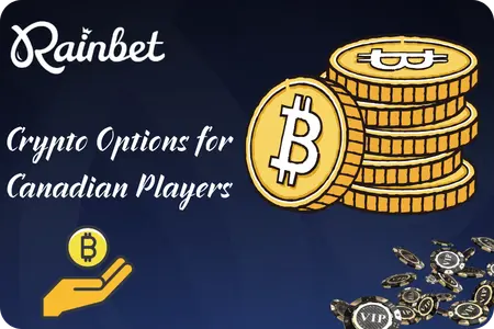 Supported cryptocurrencies for deposits on Rainbet casino Canada