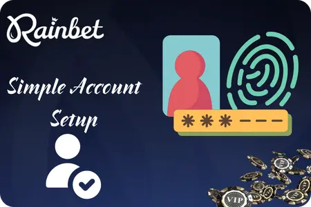 Quick sign-up process on Rainbet casino with minimal steps