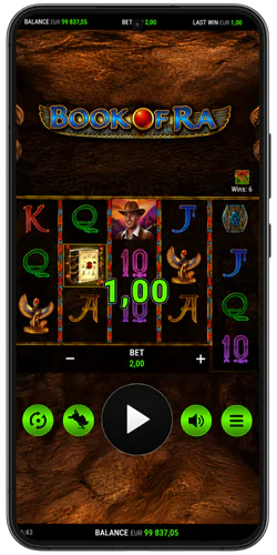 Book of Ra galary screan GamePlay