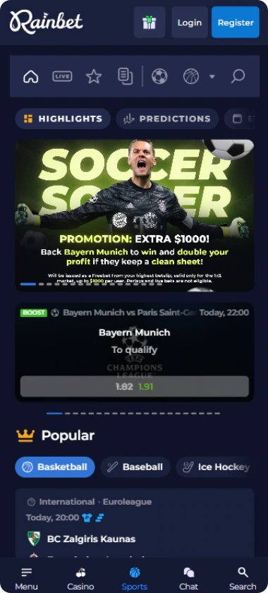 Rainbet sportbook